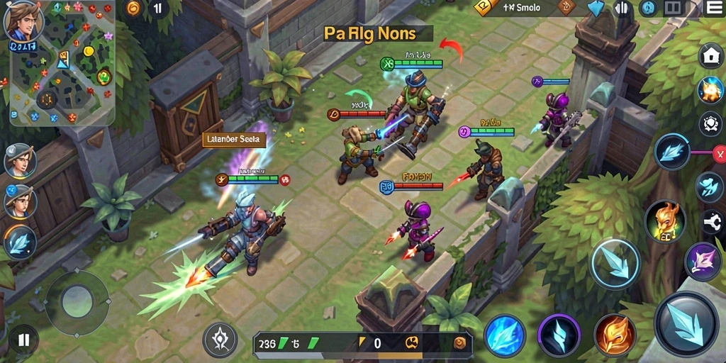 Tangkapan layar dari gameplay seru dalam 555F.