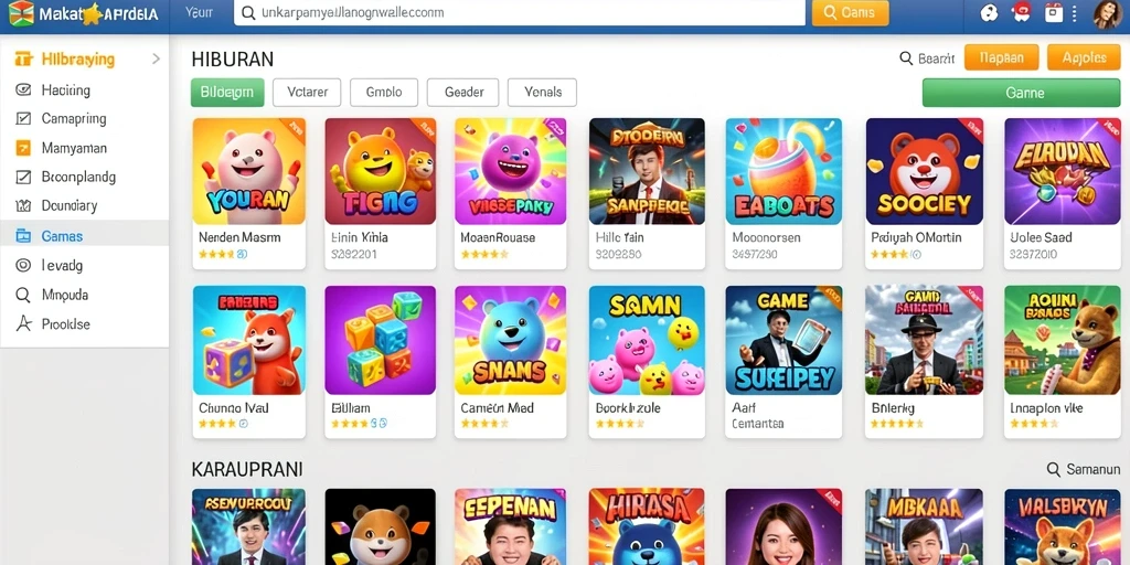 Tampilan jackpot yang menggiurkan dan berisi hadiah besar.