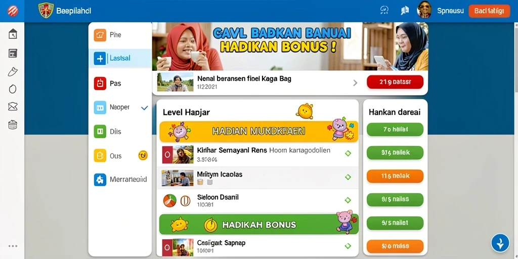Grafis yang memukau dan penuh warna.
