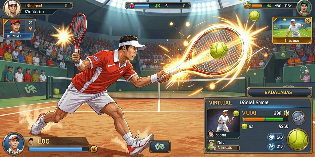 Ilustrasi dunia game yang indah dan memikat.